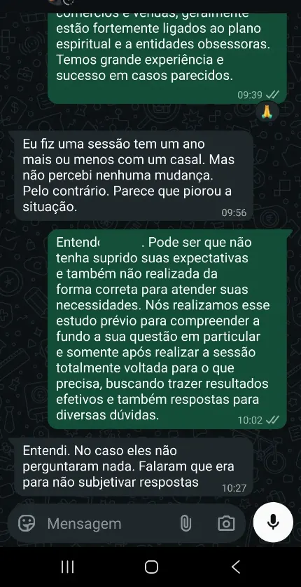 Mensagem de agradecimento pelo acompanhamento contínuo