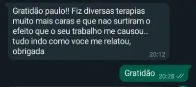 Relato de quem já havia tentado outras terapias antes da apometria
