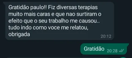 Relato de quem já havia tentado outras terapias antes da apometria