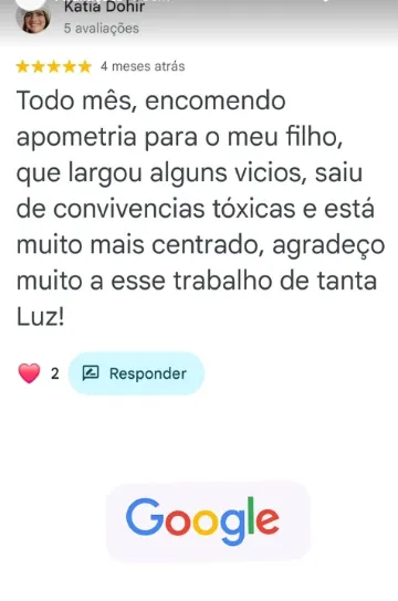 Avaliação 5 estrelas de Katia Dohir no Google